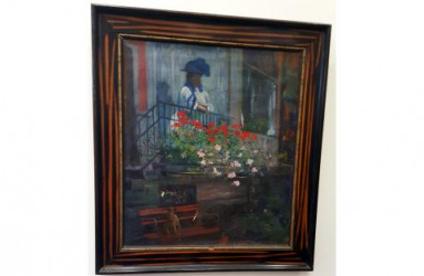 Leopold Pilichowski Woman on a Terrace