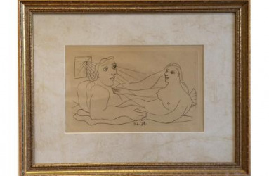 Pablo Picasso Two Figures