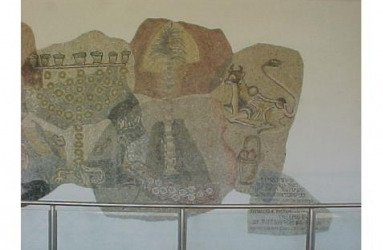 Eva Avi-Yonah & Chava Joffe Mosaic Including Symbols From Ancient Synagogues ,  1976