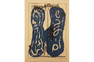 Ruth Horam Abstraction In Black & Blue