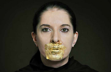 Portrait with Golden Lips