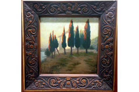 Leo B Eichhorn Line of Cypresses , 1946