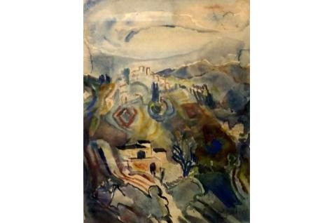 Mordechai Levanon Landscape , 1901