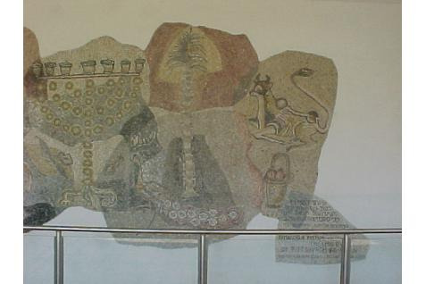 Eva Avi-Yonah &amp; Chava Joffe Mosaic Including Symbols From Ancient Synagogues , 1976