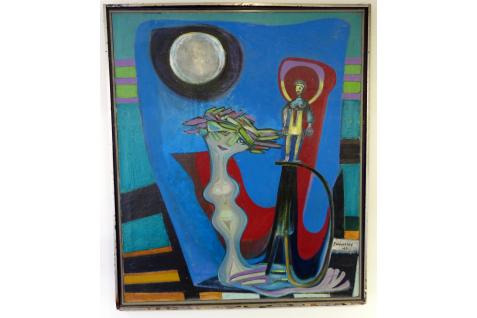 Yehoshua Kovarsky Homage to Hemingway , 1963