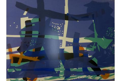 Ruth Horam Abstract in Blue