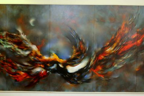 Leonardo Nierman Genesis , 1990